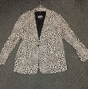 Leopard Print Blazer